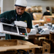 Voting machines are packaged before being shipped.